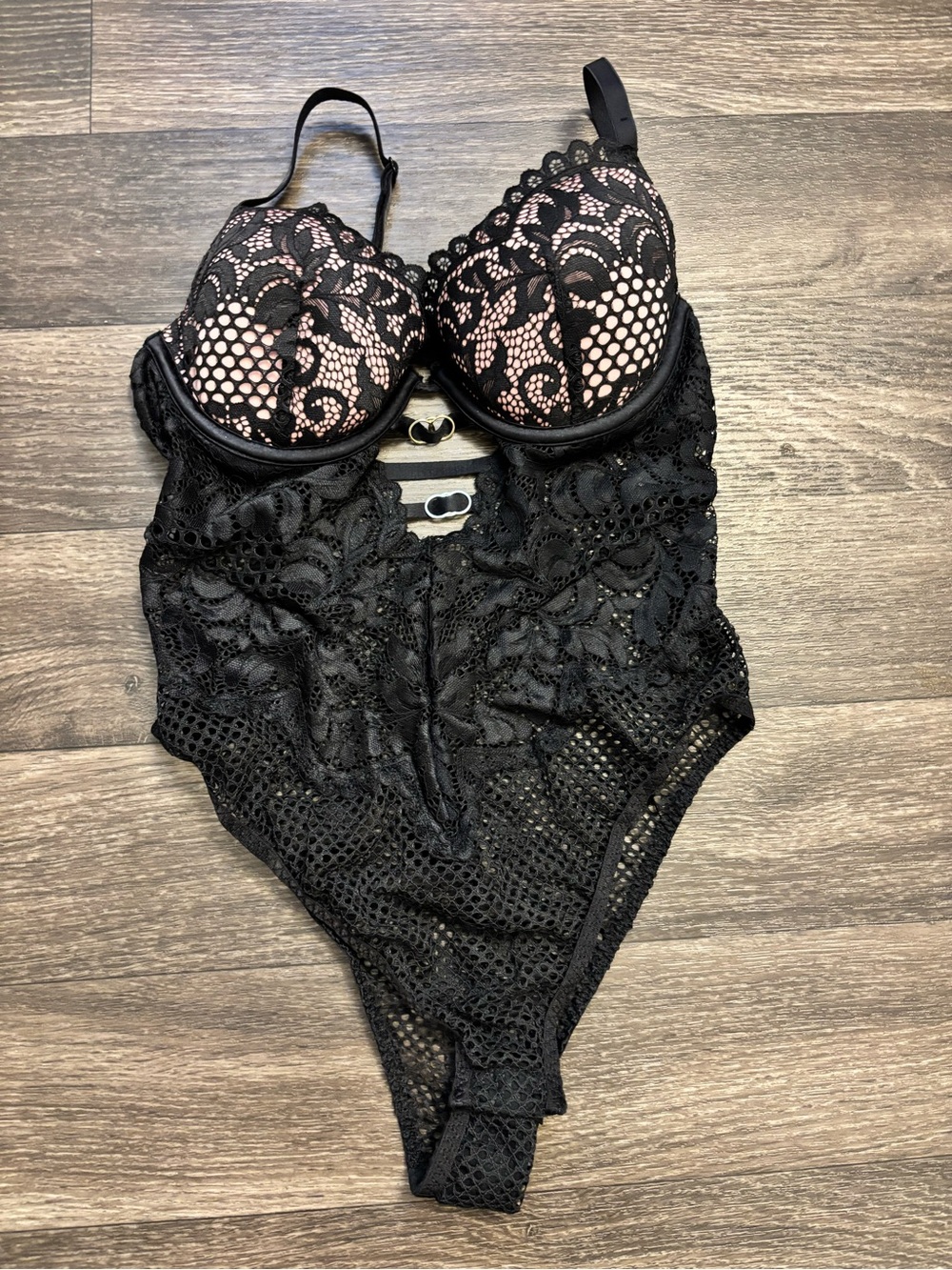 La SENZA Black Lace Bodysuit